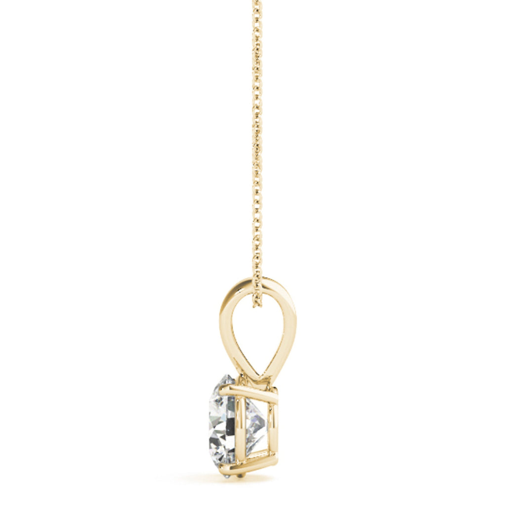 1.25 Ct Lab Grown Diamond Solitaire Necklace, 14Kt Gold (F-G, VS)