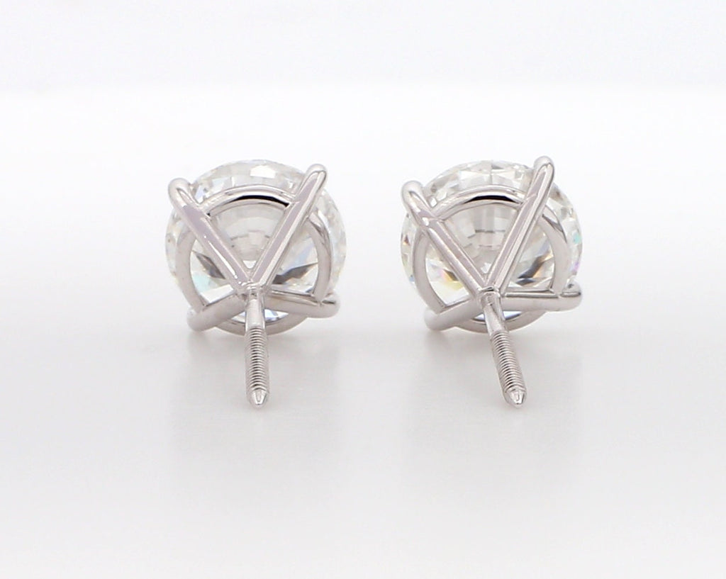 14K White Gold 1.50ct Lab Grown Diamond Martini Stud Earrings