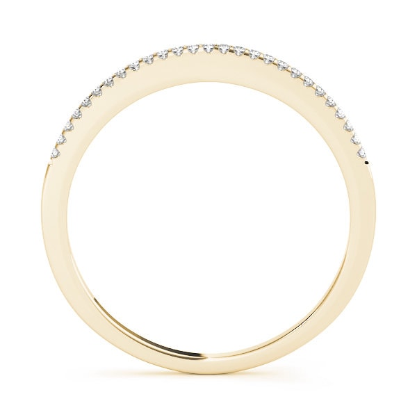 Prong Set 14 kt gold Weddingband
