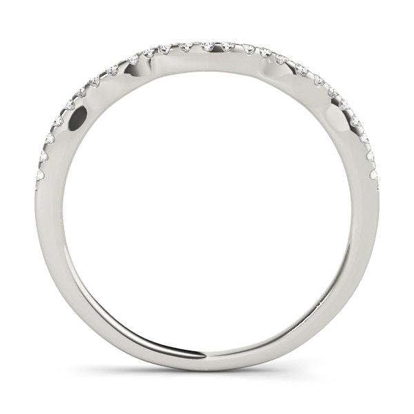 Curved Bands 14 kt gold Weddingband