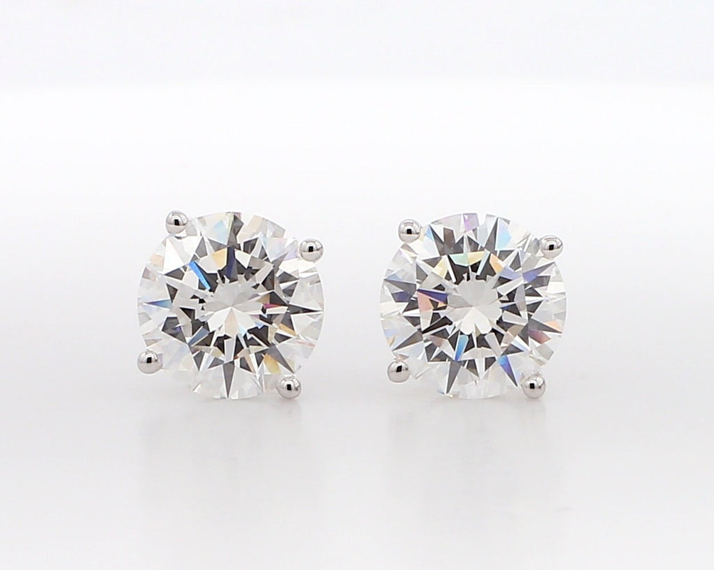 14K White Gold 1.50ct Lab Grown Diamond Martini Stud Earrings