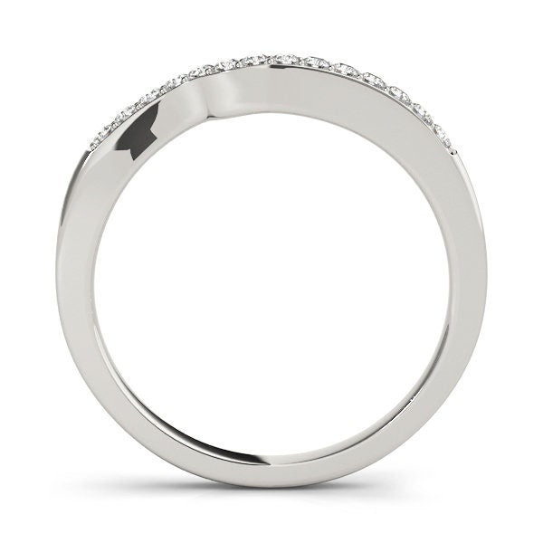 Curved Bands 14 kt gold Weddingband
