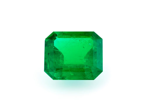 1 Carat Loose Colombian Green Emerald-Shaped Lab Gemstone