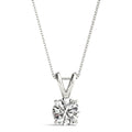 1.25 Ct Lab Grown Diamond Solitaire Necklace, 14Kt Gold (F-G, VS)