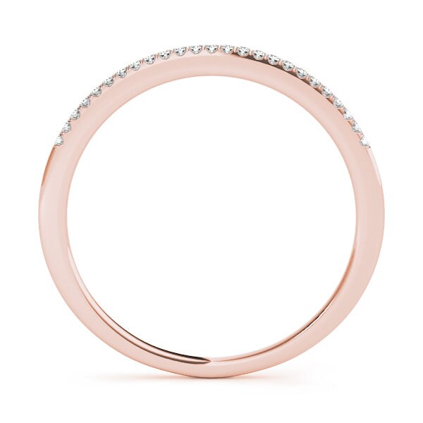 Prong Set 14 kt gold Weddingband