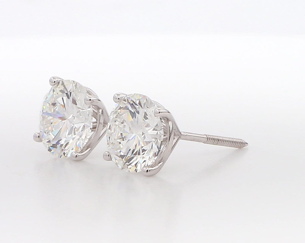 14K White Gold 1.50ct Lab Grown Diamond Martini Stud Earrings