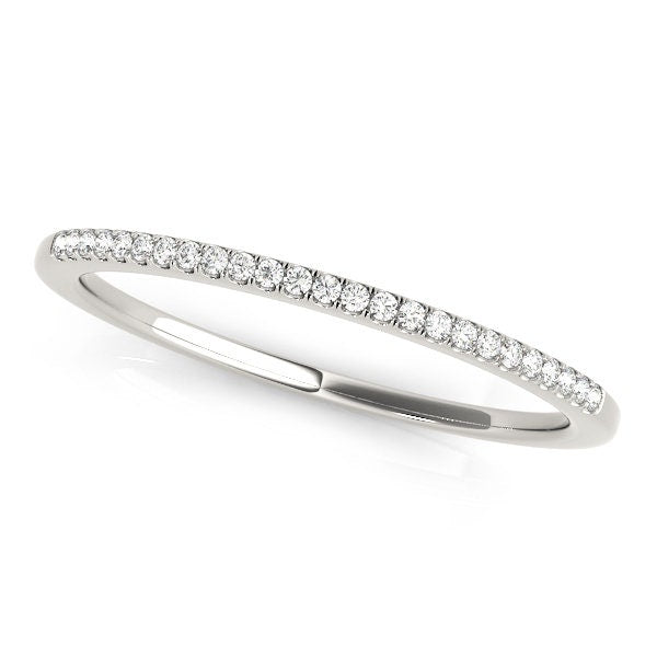 Prong Set 14 kt gold Weddingband