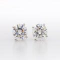 14KT White Gold 2.50CT Lab Diamond Stud Earrings: VS Clarity