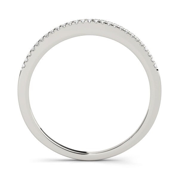 Prong Set 14 kt gold Weddingband