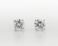 2.00CT Round Brilliant Cut 14K Yellow/White Gold lab  Diamond Push Back Basket Earrings