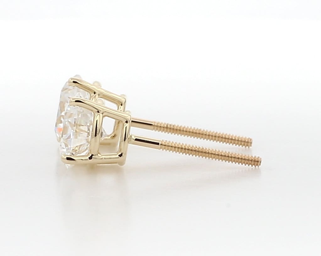 14KT White Gold 2.50CT Lab Diamond Stud Earrings: VS Clarity