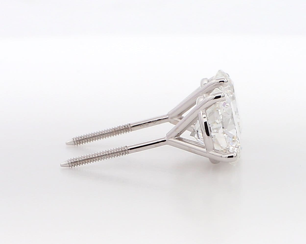 14K White Gold 1.50ct Lab Grown Diamond Martini Stud Earrings