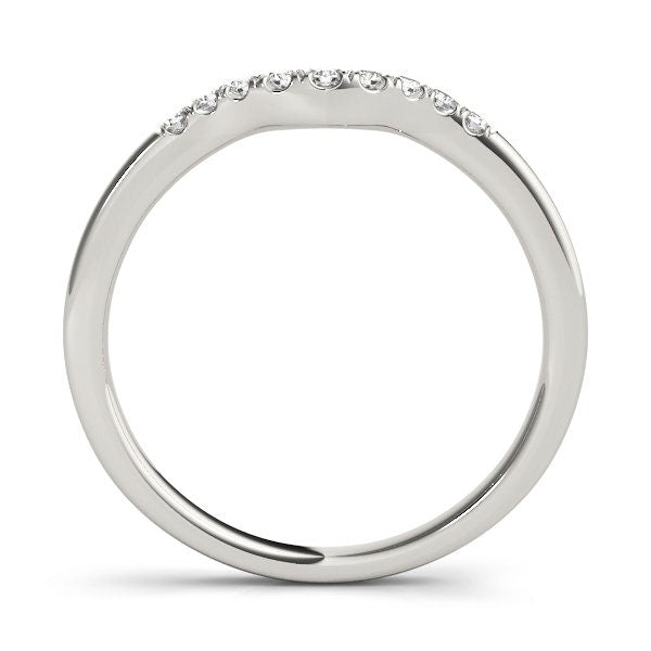 Curved Bands 14 kt gold Weddingband