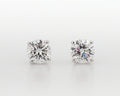 1.25 Ct TW Lab Grown Diamond Stud Earrings: 14K Gold Push Backs