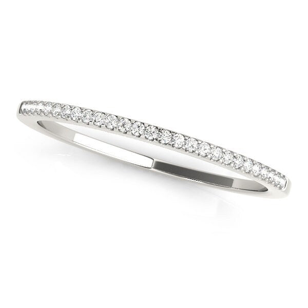 Prong Set 14 kt gold Weddingband