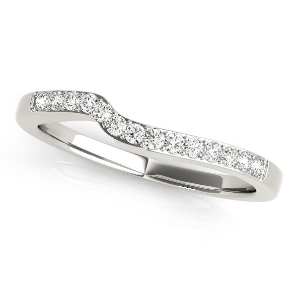 Curved Bands 14 kt gold Weddingband