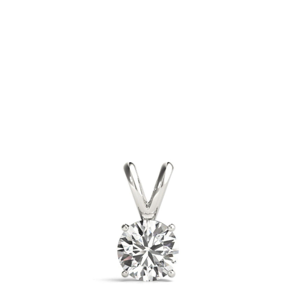 1.25 Ct Lab Grown Diamond Solitaire Necklace, 14Kt Gold (F-G, VS)