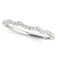 Curved Bands 14 kt gold Weddingband