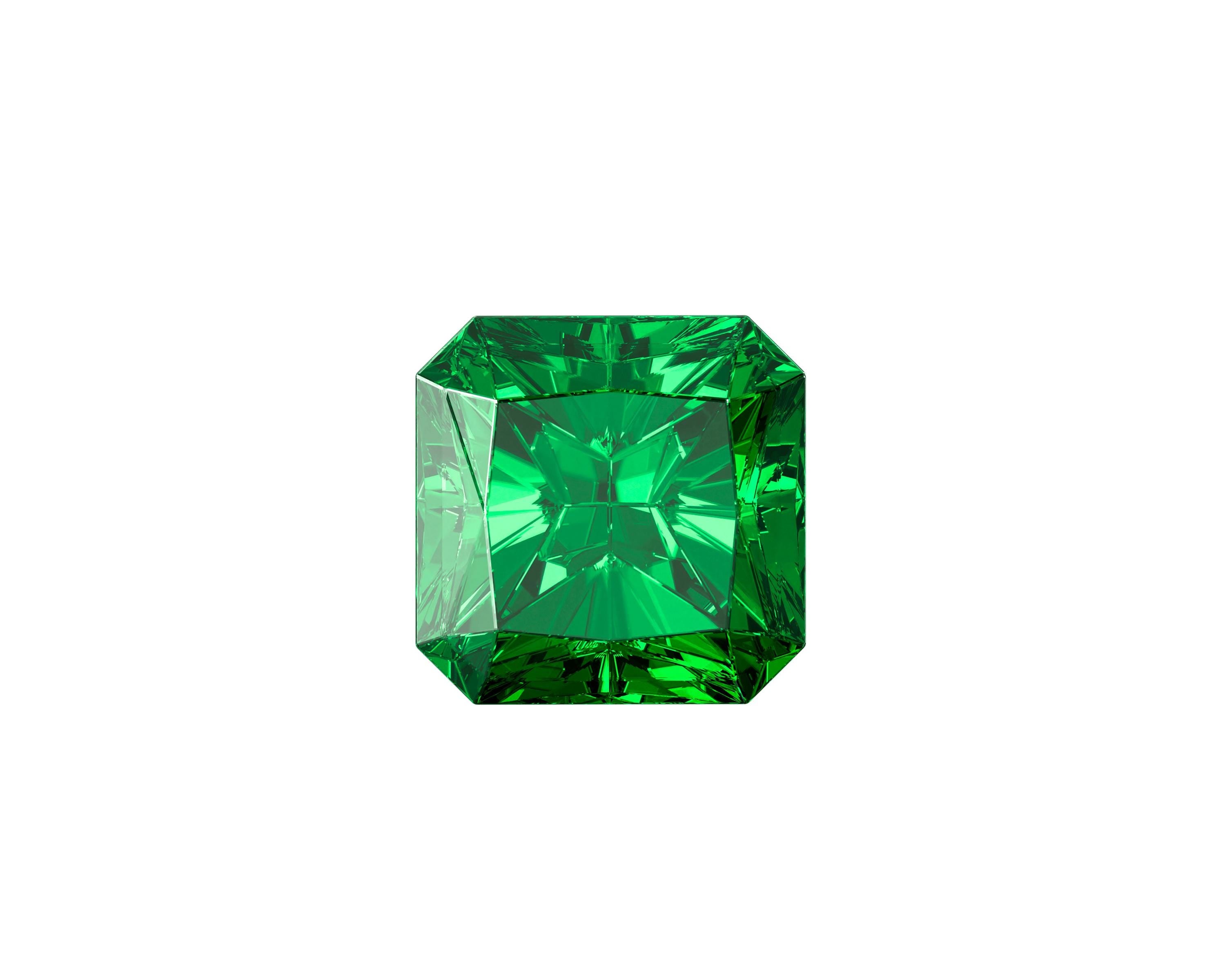 Lab-Grown Asscher Cut 7 MM Colorstone Emerald