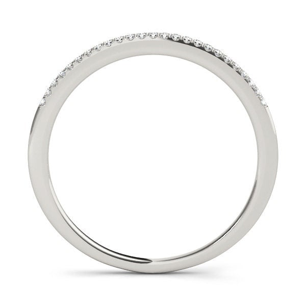 Prong Set 14 kt gold Weddingband